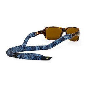Croakies Suiters Glasses Strap, Petroglyph Blue|Made in the USA|96% Cotton - 1 of 3