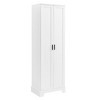 TIRAMISUBEST Storage Cabinet with Two Doors for Bathroom, Office, Adjustable Shelf, MDF Board, White - 3 of 4