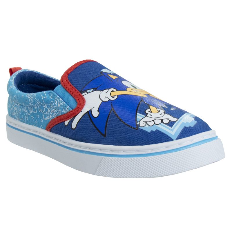 Sonic the Hedgehog Boys Slip On Canvas Sneakers (Little Kids), 4 of 9