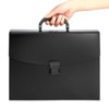 Juvale 25 Pocket Accordion File Organizer with Handle, Alphabetical Tabs, Expandable Portable File Tote for Letter Size Documents, 13x10x3 in, Black - 2 of 4