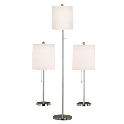 3pc Selma Lamp Set - White