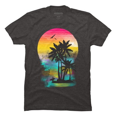 Men's Design By Humans Color of Summer By clingcling T-Shirt