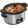 Heynemo 4qt Slow Cooker, Programmable Slow Cooker with Locking Lid, Removable Ceramic Pot, 3 Heating Settings & Time Control, Mini Food Warmer - 2 of 4