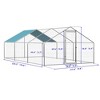 LOVMOR Large Chicken Run Metal Chicken Coops ,Chicken House with Waterproof - 2 of 4