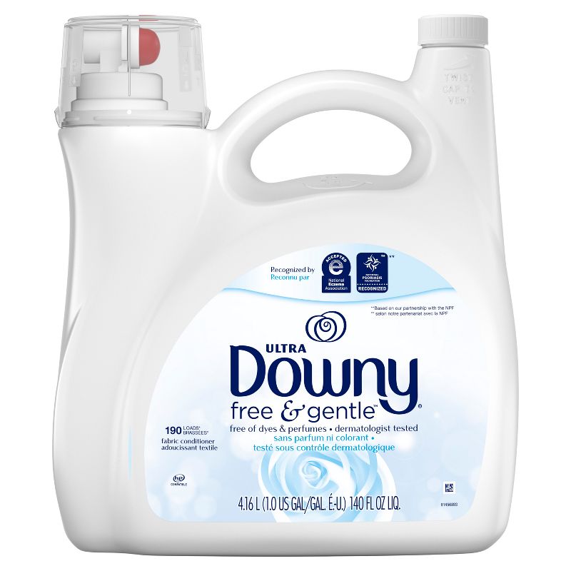 Downy Ultra Free & Gentle Liquid Fabric Conditioner - Unscented, 1 of 11