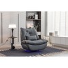 270° Swivel Glider Recliner Chair with Power Recline, USB & Type-C Charging Ports, Bluetooth Speaker, Hidden Arm Storage, and Atmosphere Lamp - 2 of 4
