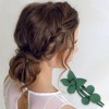 Unique Bargains Frosted Flowers Hair Clips for Christmas 3.35"x1.97"x1.57" 1 Pc - 2 of 4