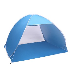 Naysaye Camping Tents 1 Person Tent with Silver Coated Fabric and Fiberglass Rods Portable for Outdoor Activities, Blue - 1 of 4