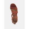 benicia elastic strappy block heel sandals - 4 of 4