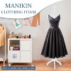 FDW Mannequin Adjustable Height Female Mannequin Torso 49-63in Height Wooden Tripod Stand with High Density Foam Velvet Fabric Covering Perfect - 2 of 4