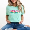 Simply Sage Market Women's Beach Vibes Colorful Palm Trees Short Sleeve Graphic Tee - 2 of 3