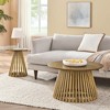 KTMBDW Round Coffee Table, 15.75" Small Coffee Table, Circle Wood Center Table for Living Room, Apartment - 2 of 4
