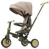 Whisen 7 in 1 Baby Tricycle, Foldable Toddler Tricycle with Removable and Adjustable Parent Handle, Canopy, and Guardrail - 2 of 4