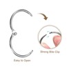 Unique Bargains Carbon Steel Loose Leaf Binder Snap Shower Curtain Rings 20 Pcs - 4 of 4