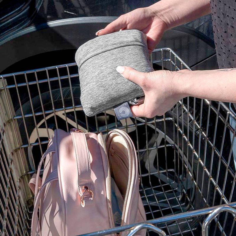 Boppy Compact Antibacterial Shopping Cart Cover - Gray Heathered, 5 of 9