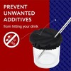 Impresa [100-Pack] Fabric Drink Covers for Alcohol Protection -Black - 2 of 4