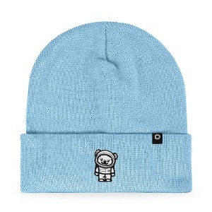 Dalix Ice Bear Embroidered Beanie Astronaut Warm Winter Knit Hat for Men - 1 of 4