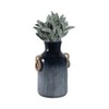 Pottery Vase with Woven Jute Handles - Handmade Clay Decorative Vase for Home, Office & Living Room - Rustic Farmhouse Style Accent Decor - 3 of 4
