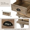 NicBex Storage Bench Modern Wooden Shoe Cabinet with Storage Space, Removable Cushion, Shutter-shaped Doors for Mudroom, Entryway - 3 of 4