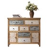 39.37" Wood Vintage Rustic 7-Drawer 2-Cabinet Accent Chest with Ample Storage, Sturdy Construction, and Multi-Room Functionality - 4 of 4