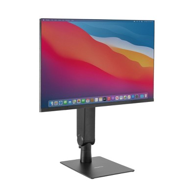 Black Freestanding Adjustable Monitor Stand with Spring Arm