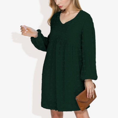 Anna-Kaci Women's Clip Dot Light Shift Dress