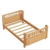 NicBex Twin/Full Size Bed Frame,Wood Platform Bed for Kids,Wood Low Profile Twin Bed with Rails for Girls and Boys,Wood Slats Support - 2 of 4