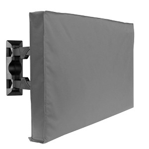 Outdoor TV Cover For Flat Screens - Slim Fit - Weatherproof Weather Dust Resistant Television Protector - 1 of 4