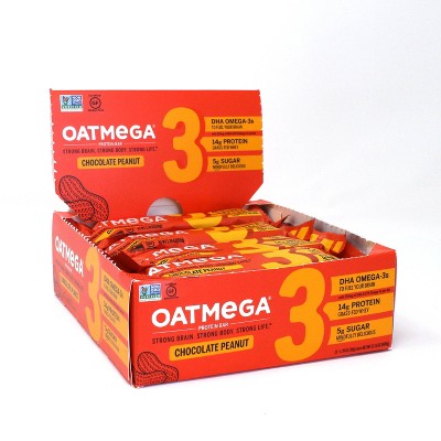 Oatmega Protein & Omega-3 Bar - Chocolate Peanut Butter - 12ct