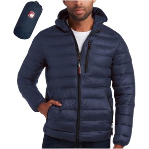 Canada Weather Gear Mens' Puffer Jacket - Lightweight Packable Bubble Coat, Water Resistant Outerwear Jackets for Men - 1 of 4