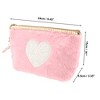 Unique Bargains Women's Portable Heart Style Makeup Bag 1 Pc - 2 of 3