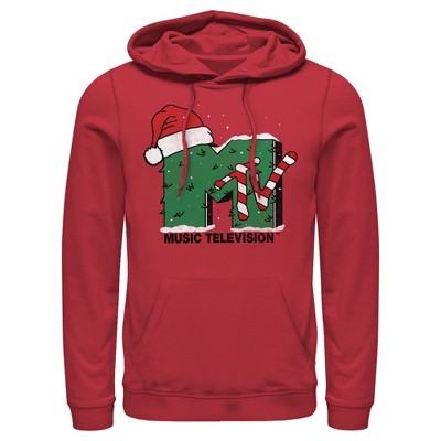 Men's MTV Christmas Monster Logo Pull Over Hoodie