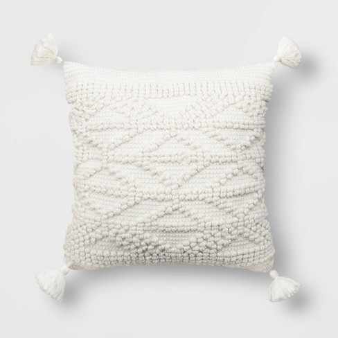 Embroidered Contoured Loop Throw Pillow by World Market