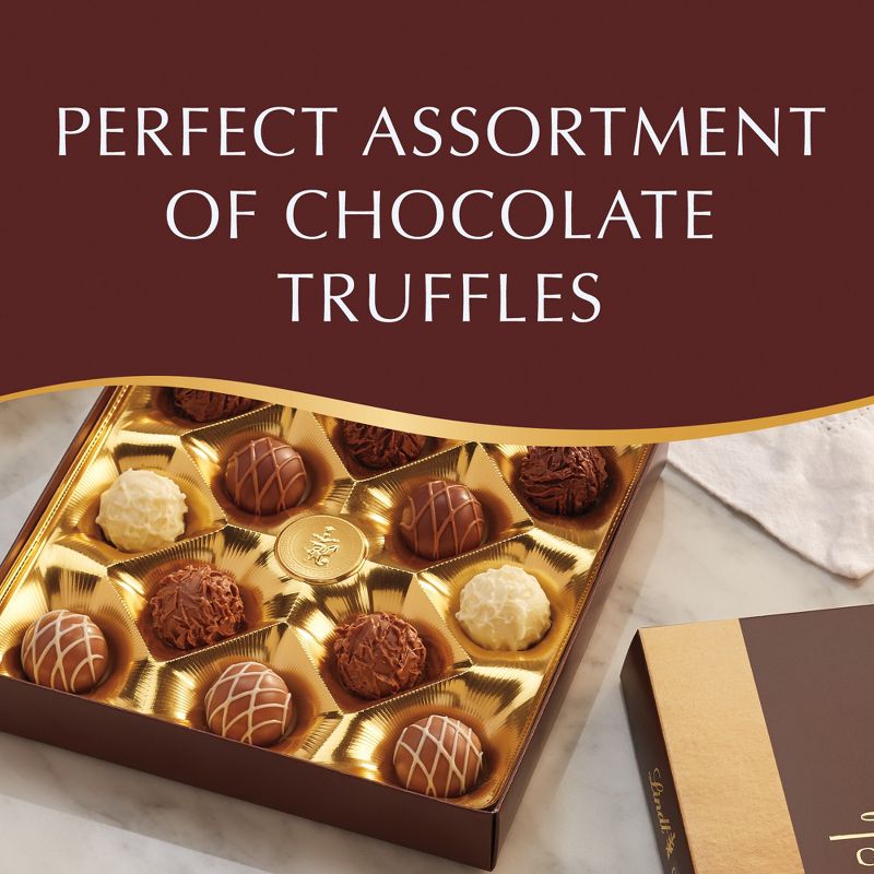 Lindt Gourmet Chocolate Candy Truffles Gift Box - 14.7 oz., 2 of 8