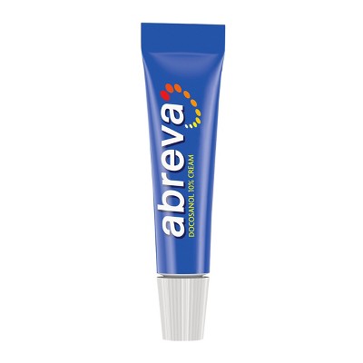 Abreva Docosanol 10% Cream Cold Sore/Fever Blister Treatment Tube