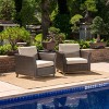 Nertpow Single Outdoor Club Chair ¨C Durable PE Rattan & Iron Frame with Waterproof Cushion for Patio, Porch & Poolside - 4 of 4