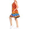 LA LEELA Women's Summer Loose Vacation Beachwear Mini Dress Wrap Swimwear Bathing Suit Cover Ups - 3 of 4