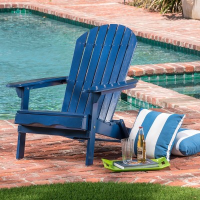 Rustic Foldable Acacia Wood Adirondack Chair, Weather-Resistant Outdoor Seating for Patio, Deck, Garden, and Backyard Comfort-Coolbibila