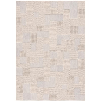 Milos MLO108 Power Loomed Indoor/Outdoor Area Rug - Beige - 4'x6'- Safavieh