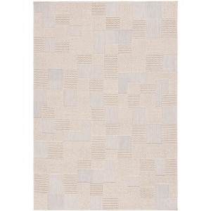 Milos MLO108 Power Loomed Indoor/Outdoor Area Rug - Beige - 4'x6'- Safavieh - 1 of 4