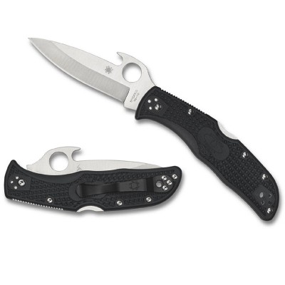 Spyderco Endela Wave Folder 3.41 in Blade Black FRN Handle