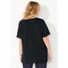 Catherines Women's Plus Size Easy Fit Short Sleeve Scoopneck Tunic - 3 of 4