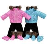 The Queen's Treasures 15" Baby Doll Clothes Set of Two Winter Outerwear