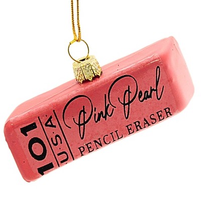 Cody Foster 1.0 Inch Pink Eraser Ornament Back To School Nostalgic #2 Pencil Tree Ornaments