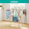 SKONYON 2-level Clothes Drying Rack Foldable Laundry Drying Rack with Height-Adjustable Gullwing - 3 of 4