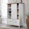 Cottage Road Storage Cabinet with File Drawers White - Sauder: Adjustable Shelves, MDF Frame - 4 of 4