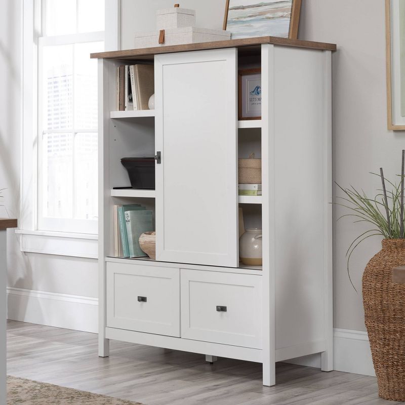 Cottage Road Storage Cabinet with File Drawers White - Sauder, 4 of 7