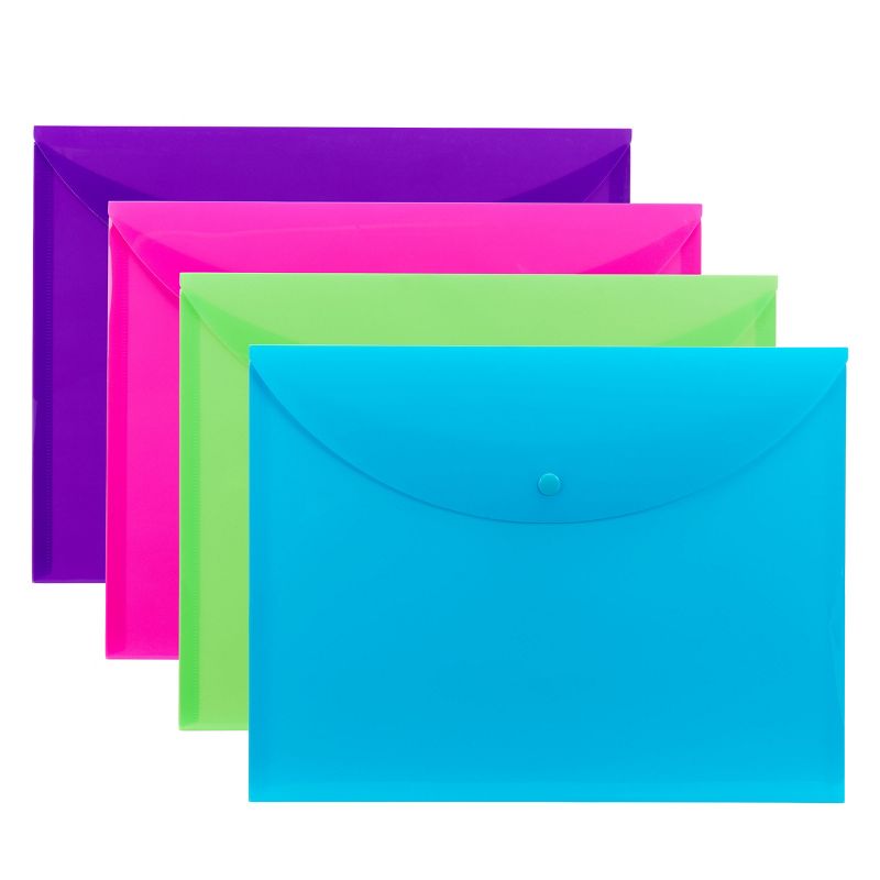 Smead Project Envelope, Snap Closure, Top Load, Letter Size, Assorted Colors,  4 per Pack (89685), 2 of 6