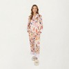 Anna-Kaci Lounge Women's 2-Piece Set Long Sleeve Button Front Top and Relaxed Fit Pants Pajama Set with Fun Dog Print - 3 of 4