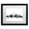 Trademark Fine Art -Michael Tompsett 'St Louis Missouri Skyline B&W' Matted Framed Art - 2 of 4